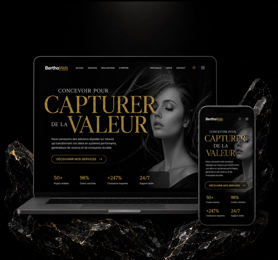Brand Digital Flagship Preview - Site vitrine luxe BERTHO